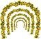 6Pcs Artificial Sunflower Garland – 7.5ft Silk Sunflower Hanging Vines with Green Leaves for Summer Home, Wedding, Party, and Garden Table Decor